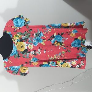 Pink Lily Floral Sundress